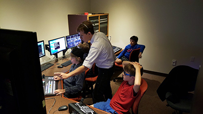 YPN crew in TCMedia control room